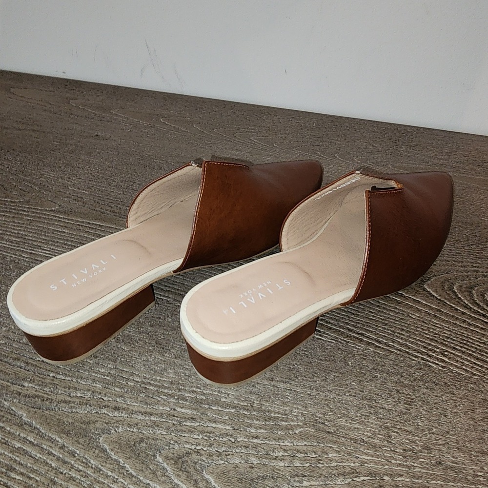 Stivali Pijao Cognac Leather Pointed Toe Mule EU 39 US 9 Quiet Luxury Minimalist - Picture 16 of 16